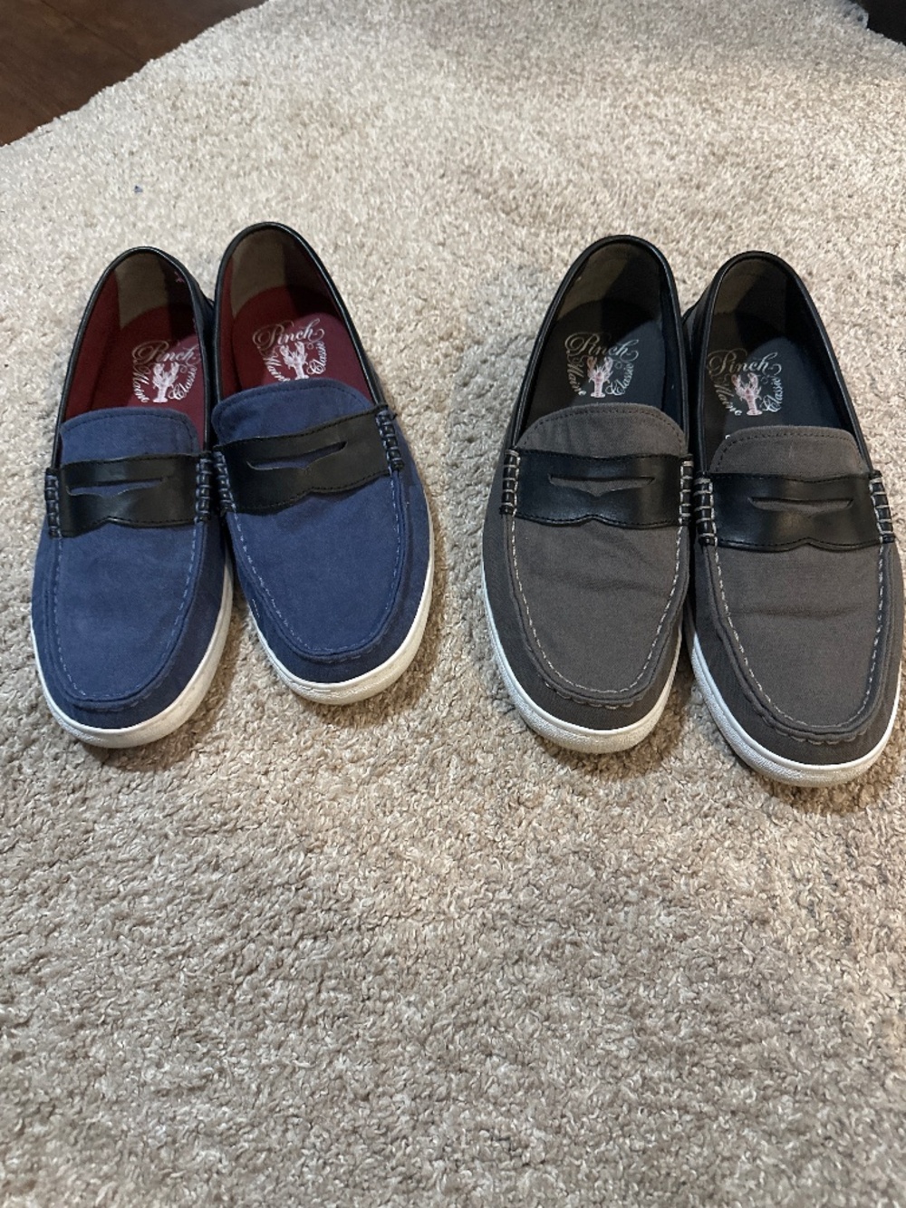 Cole Haan Canvas & Leather Loafers (2 pair, size 9)